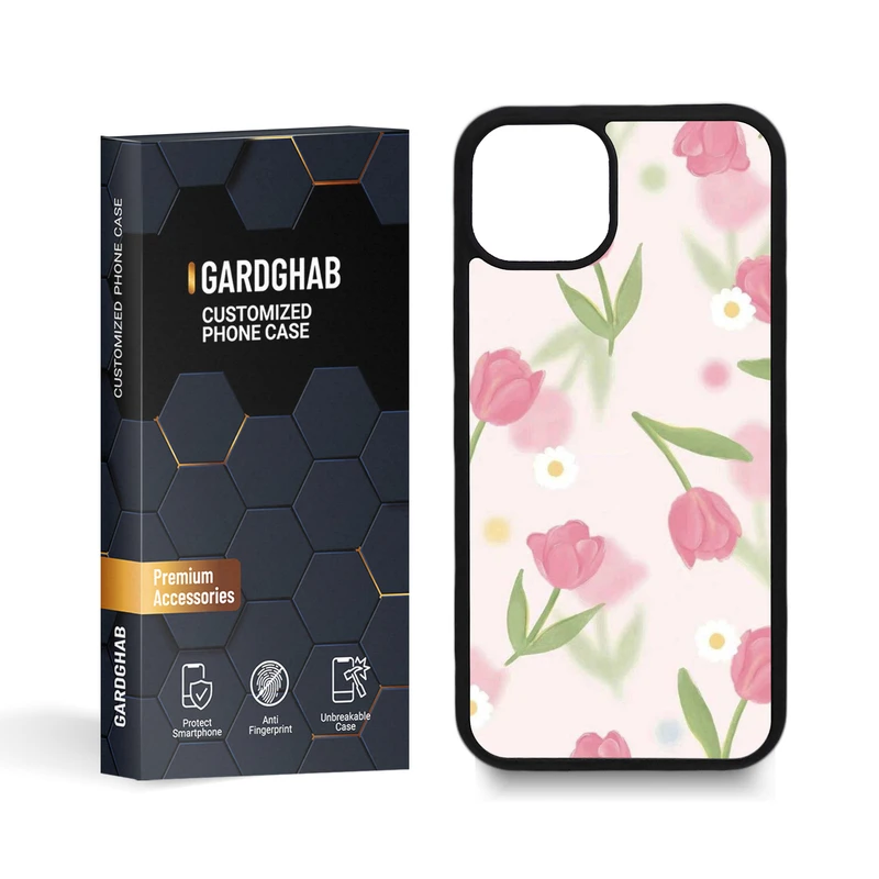 کاور گارد قاب مدل گل مناسب برای گوشی موبایل اپل iPhone 13