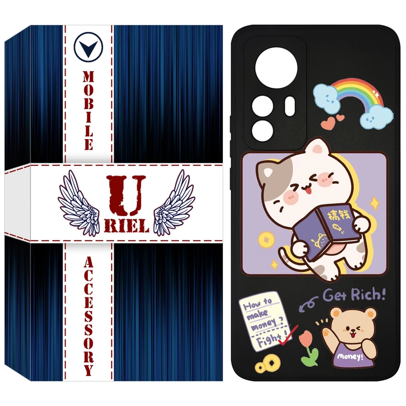 کاور یوریل مدل KSH کد 12 طرح گربه مناسب برای گوشی موبایل شیائومی 12T Pro