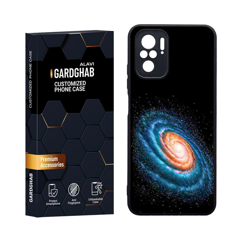 کاور گارد قاب مدل دورژله ای کهکشان مناسب برای گوشی موبایل شیائومی Redmi Note 10 4G / Note 10s / Poco M5s
