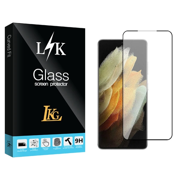 محافظ صفحه نمایش شیشه ای ال کا جی مدل LKK FLGL مناسب برای گوشی موبایل سامسونگ Galaxy S21 Ultra