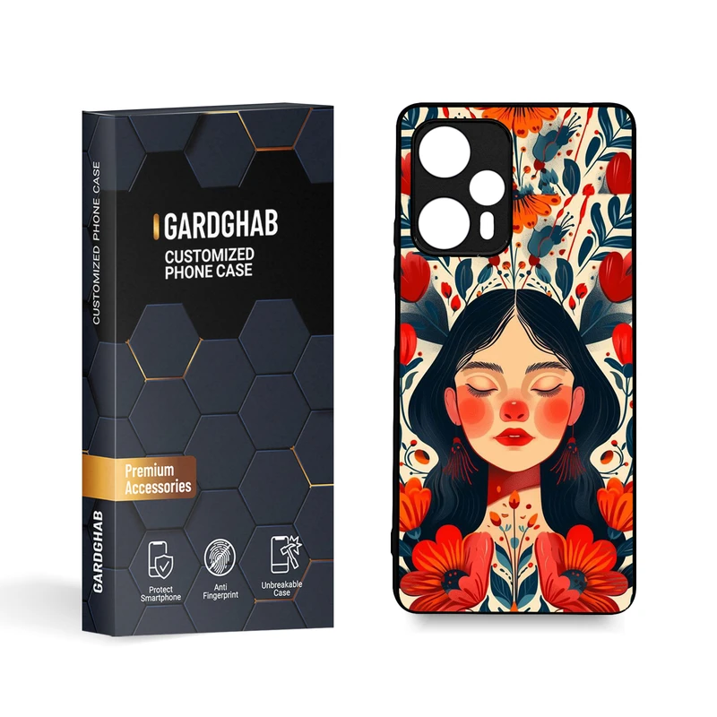 کاور گارد قاب مدل دخترانه مناسب برای گوشی موبایل شیائومی Redmi note 12 Turbo/Poco F5