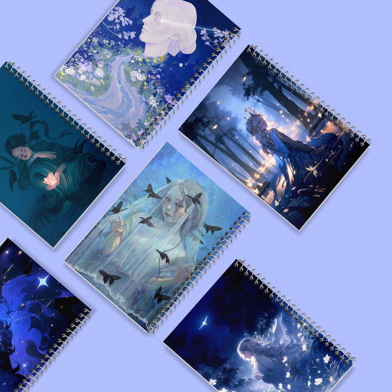 دفتر مشق 100 برگ خندالو طرح دخترانه کد 975 مجموعه 6 عددی