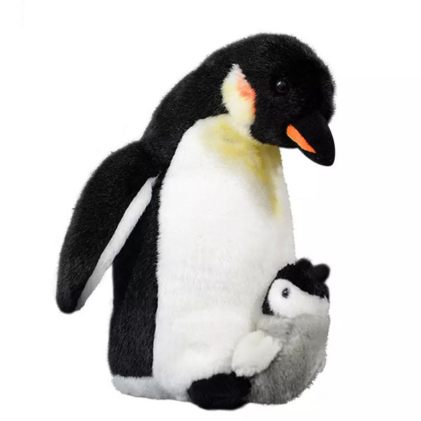 عروسک طرح پنگوئن بچه بغل کد 02 ارتفاع 40 سانتی‌متر