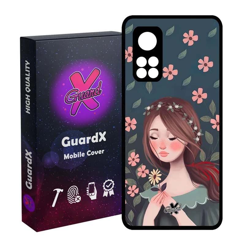 کاور گارد ایکس طرح Girl مدل Glass10332 مناسب برای گوشی موبایل شیائومی Mi 10T / Mi 10T Pro
