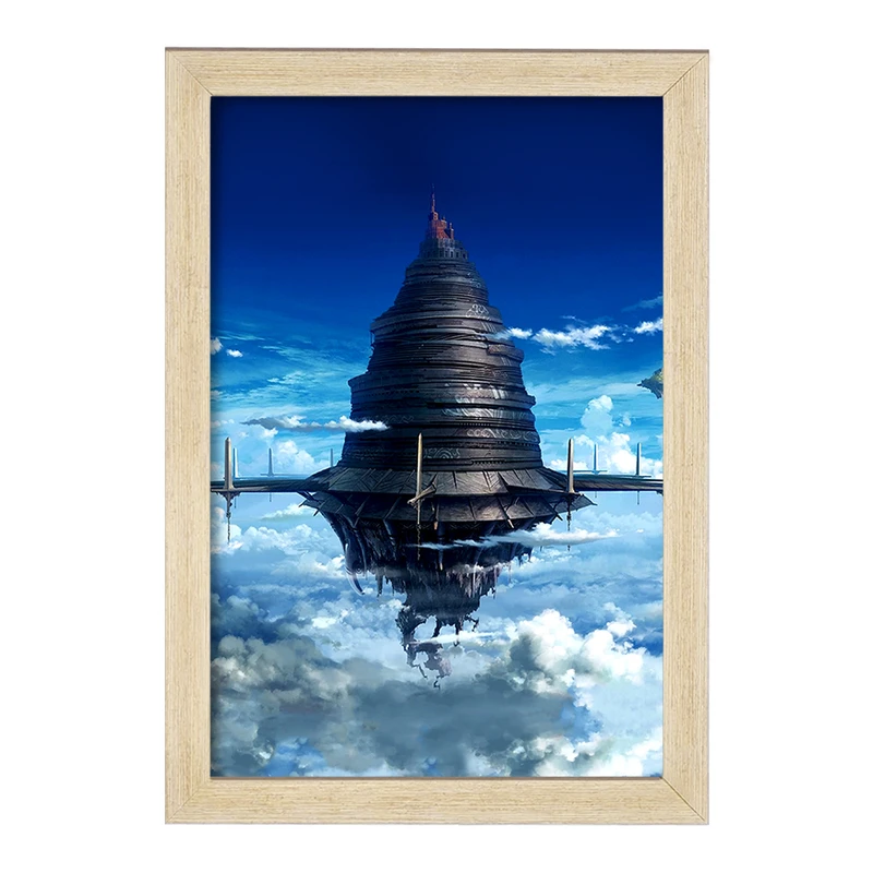 تابلو خندالو مدل قلعه آیین گارد انیمه هنر شمشیر زنی آنلاین  کد 12081