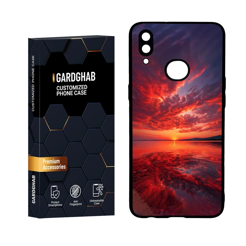 کاور گارد قاب مدل دور ژله ای منظره و طبیعت مناسب برای گوشی موبایل سامسونگ Galaxy A10s