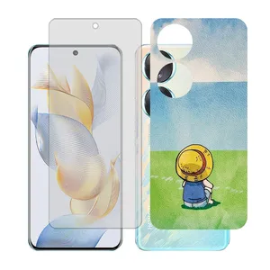 Glass together model transparent screen protector suitable for Honor 90 mobile phone with back cover sticker