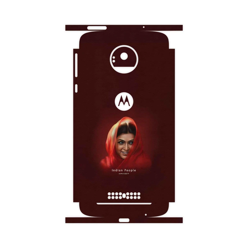برچسب پوششی ماهوت مدل Portrait of an Indian Woman-FullSkin مناسب برای گوشی موبایل موتورولا Moto Z