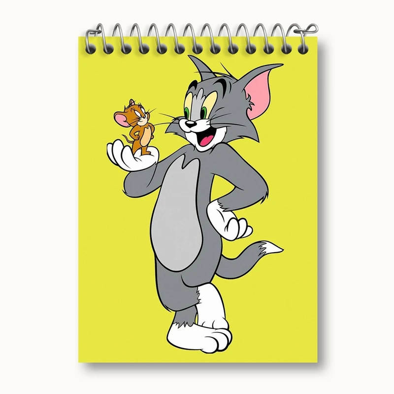 دفتر یادداشت 50 برگ خندالو مدل تام و جری Tom And Jerry کد 10730