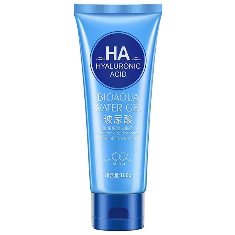 فوم شستشو صورت بایو آکوا مدل HYALURONIC ACID حجم 100 میلی لیتر