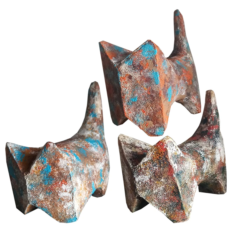 مجسمه طرح گربه مدل p.g.072 مجموعه 3 عددی