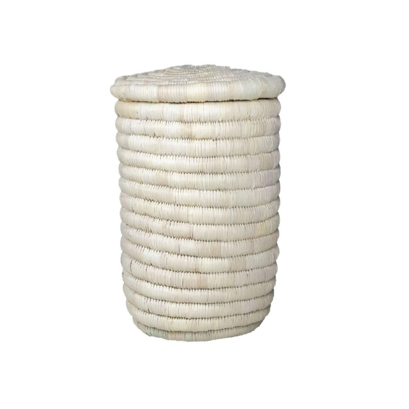 سبد حصیر بافی مدل کپو دربدار کد 26X16CM