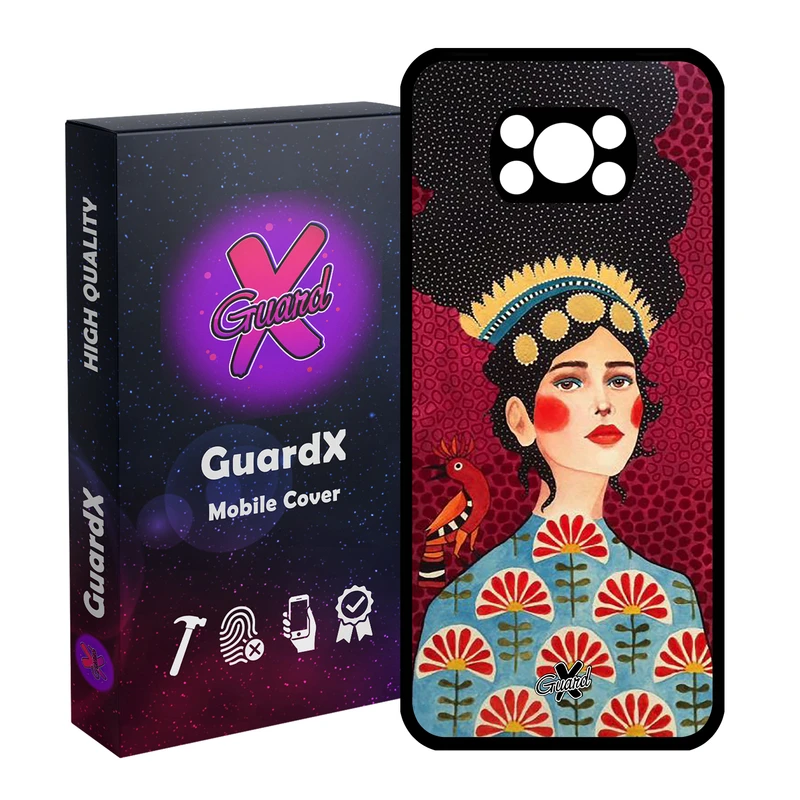 کاور گارد ایکس طرح Girl مدل Glass10179 مناسب برای گوشی موبایل شیائومی Poco X3 / Poco X3 NFC