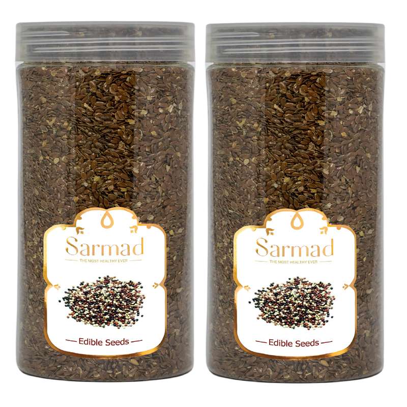 تخم کتان سرمد مدل غذای پرندگان وزن 500 گرم بسته دو عددی