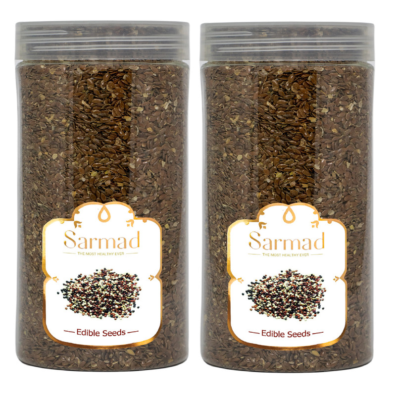 تخم کتان سرمد مدل غذای پرندگان وزن 500 گرم بسته دو عددی