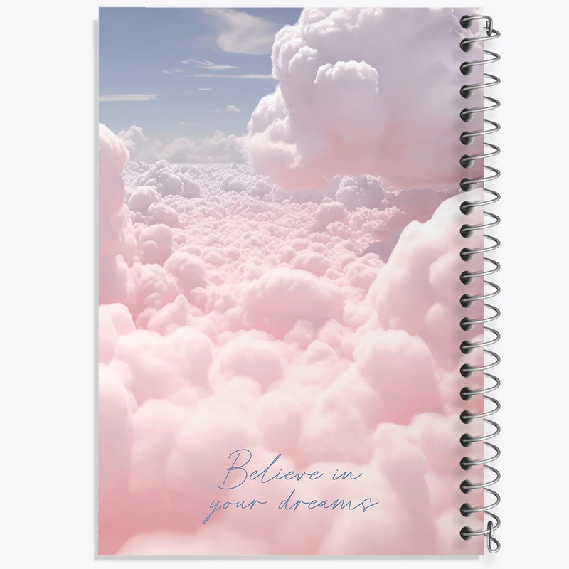 دفتر ژورنال نویسی 50 برگ خندالو مدل نقطه ای طرح Believe In Your Dreams کد N2326