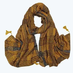 شال زنانه مدل نخ پنبه کد vi147