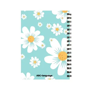 دفتر زبان 60 برگ مدل گل کد 025