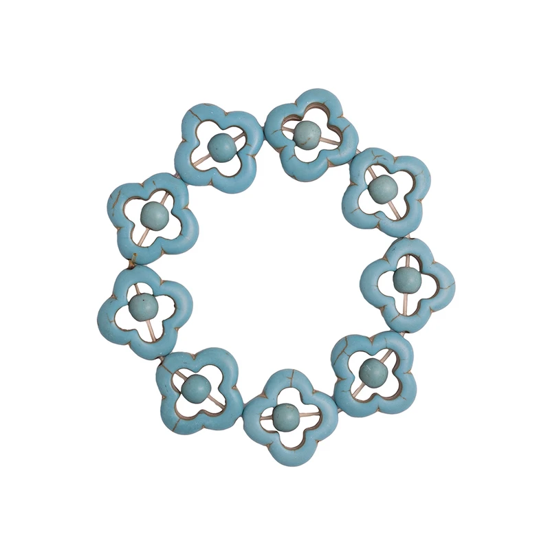 دستبند سنگی زنانه مدل فیروزه