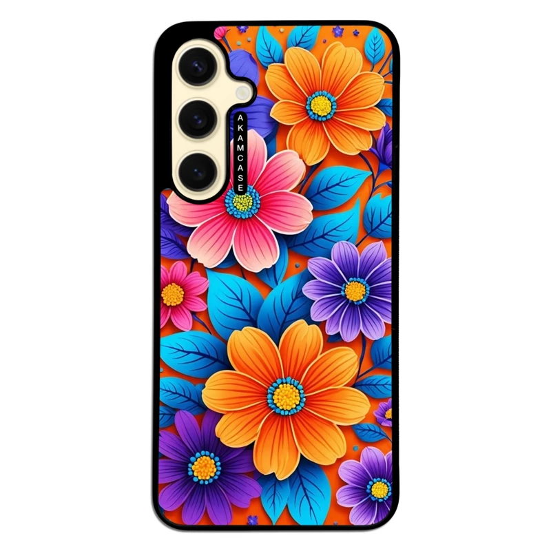 کاور آکام مدل AMC-WSGS24FE-FLOWERS-39 مناسب برای گوشی موبایل سامسونگ Galaxy S24 FE