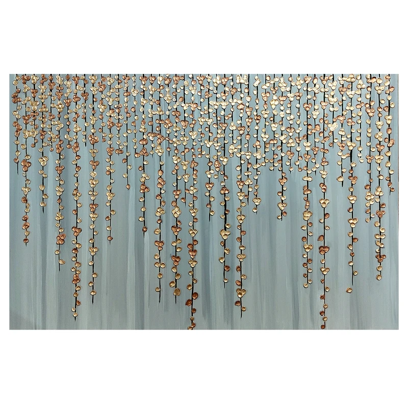 تابلو نقاشی ورق طلا مدل ریسه نقش برجسته کد 900