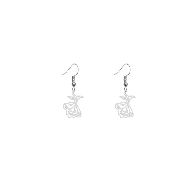 گوشواره زنانه هایکا طرح رقص سما مدل ha 596