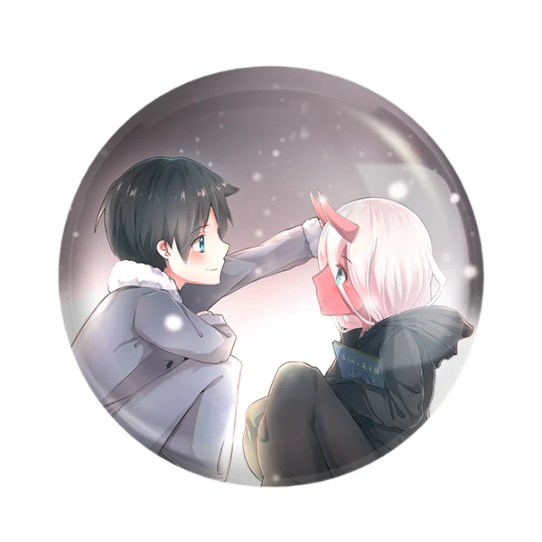 مگنت خندالو طرح زیروتو و هیرو انیمه دارلینگ در فرنکس کد 12004