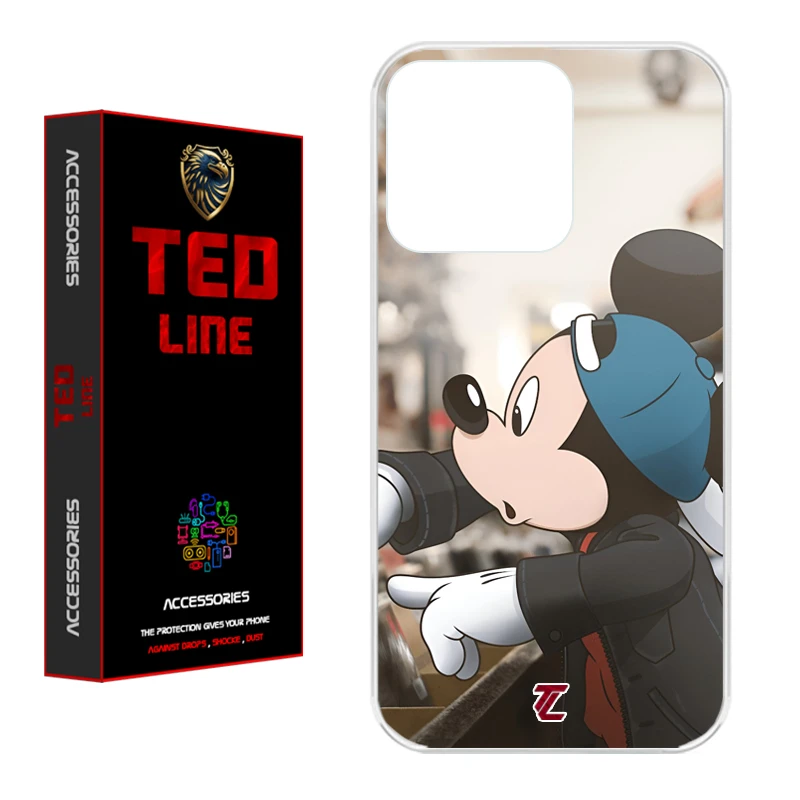 کاور تد لاین طرح میکی موس کد 1139 مناسب برای گوشی موبایل اپل Iphone 16 Pro Max 