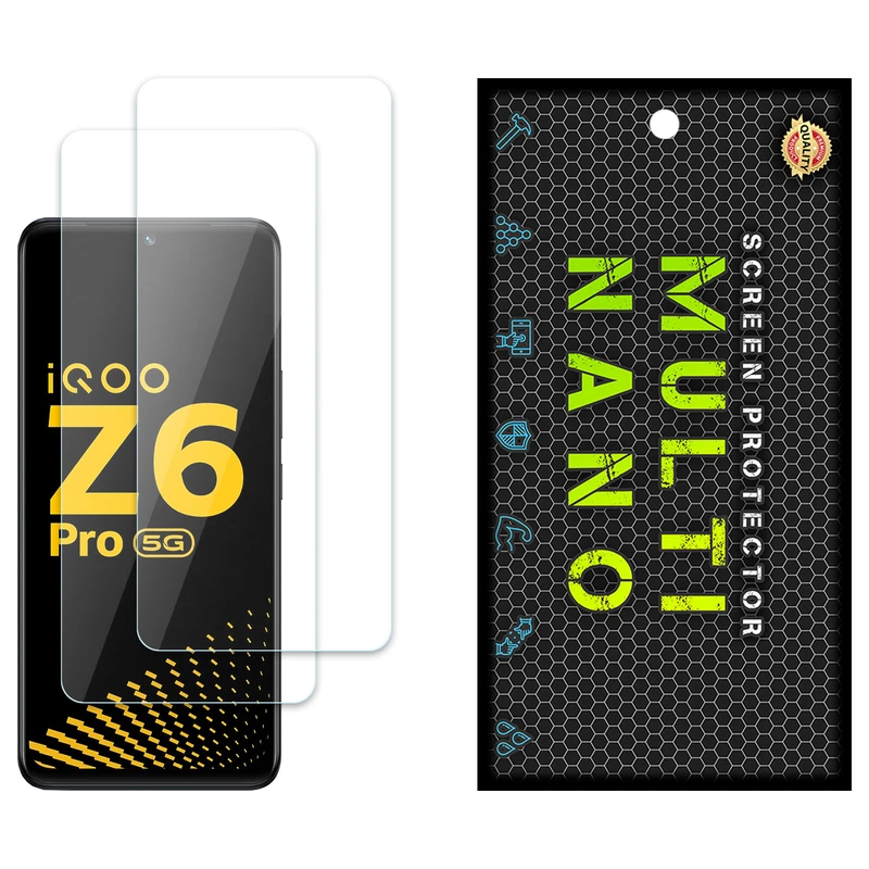 محافظ صفحه نمایش مولتی نانو مدل X-S2N مناسب برای گوشی موبایل ویوو iQOO Z6 Pro بسته دو عددی