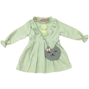 پیراهن دخترانه کد 0212 رنگ سبز