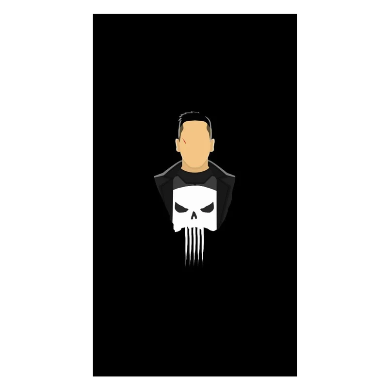 استیکر لپ تاپ و موبایل مدل سریال طرح پانیشر مارول مجازاتگر Punisher Marvel کد 4104