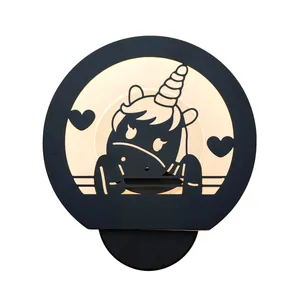 چراغ خواب مدل دیواری فانتزی طرح اسب تک شاخ