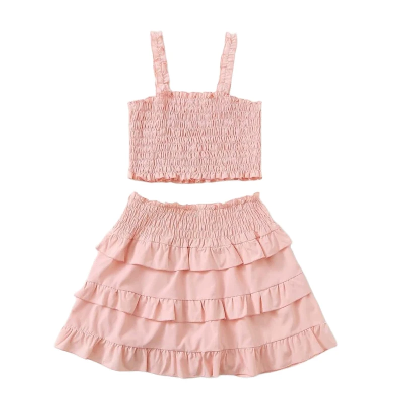 ست نیم تنه و دامن زنانه مدل نخی تابستانه