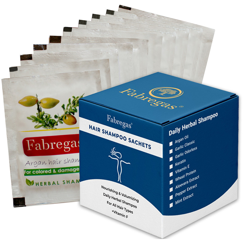 شامپو مو فابریگاس مدل روغن آرگان حجم 10 میلی لیتر بسته 10 عددی