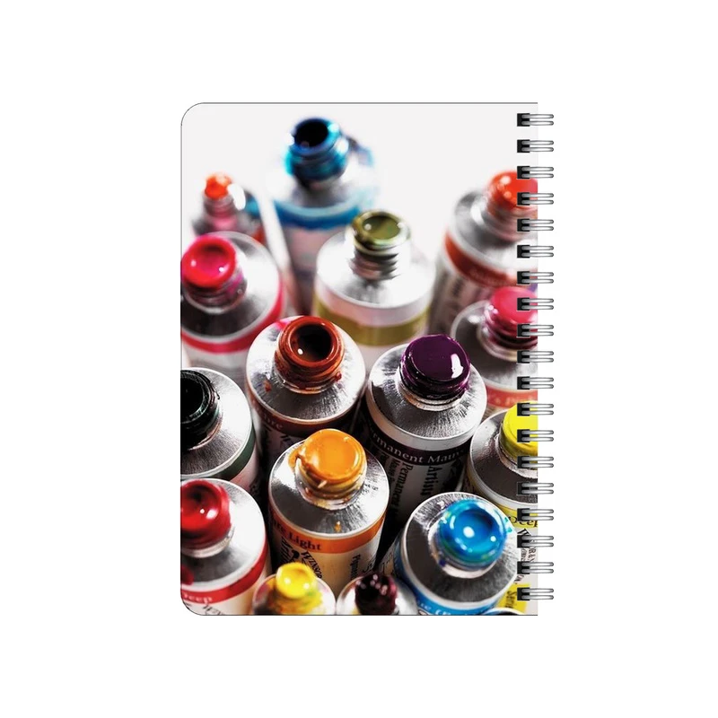 دفترچه یادداشت بامبیلیپ مدل چوبی طرح رنگ روغن و اکرولیک کد 3202958