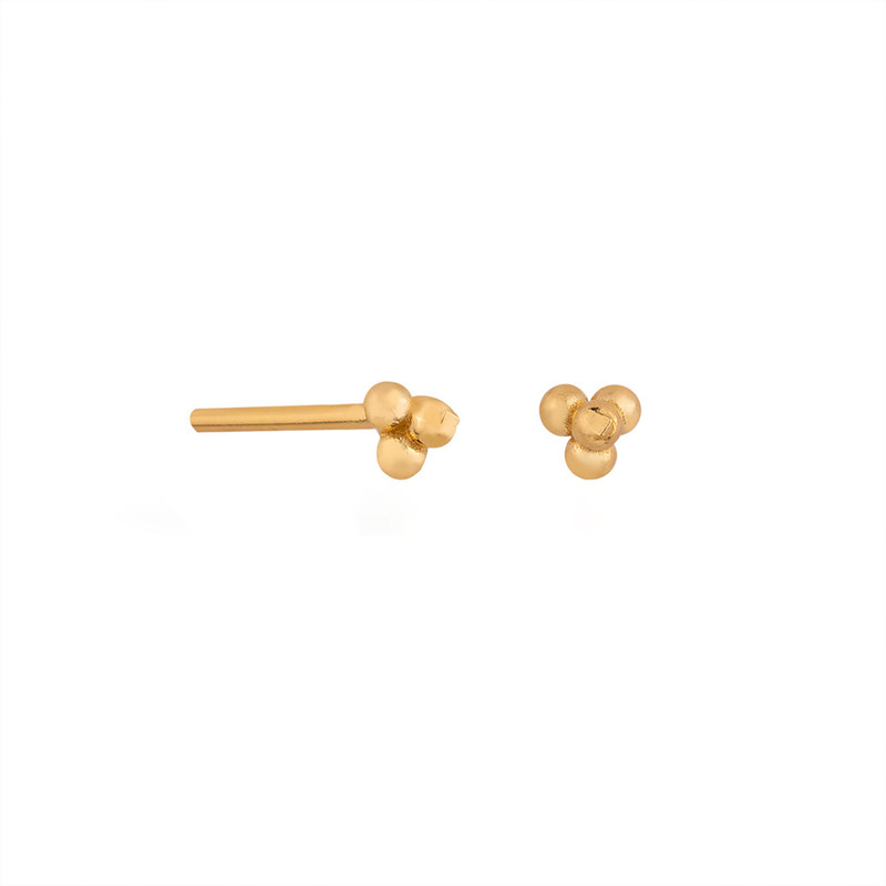 گوشواره طلا 18 عیار زنانه کیا گالری مدل AE432 - 2
