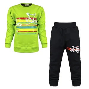 ست سویشرت و شلوار پسرانه مدل دوچرخه