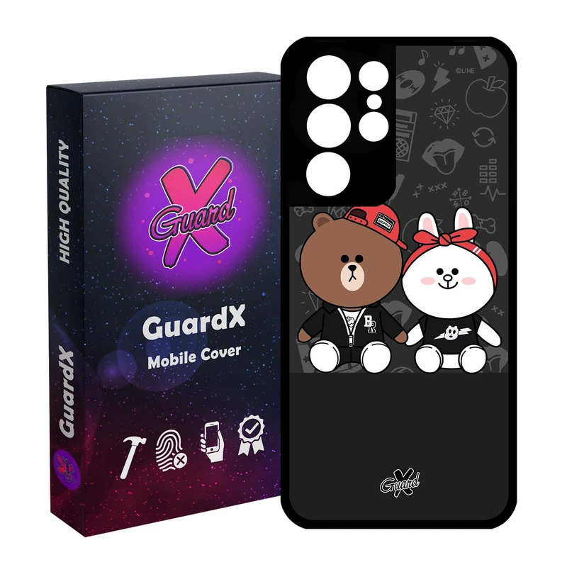 کاور گارد ایکس طرح Friends مدل Glass10127 مناسب برای گوشی موبایل سامسونگ Galaxy S21 Ultra