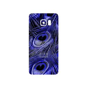 MAHOOT Purple Feather Cover Sticker for Samsung Galaxy S6 Edge