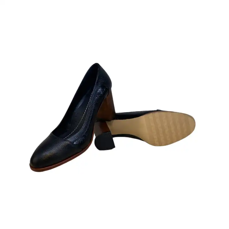 کفش زنانه مدل مهـرناز چرم طبیعی رنگ مشکی