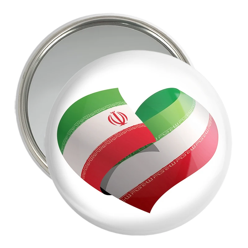 آینه جیبی خندالو مدل پرچم ایران  کد 20517