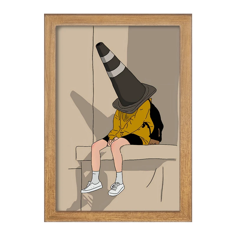 تابلو خندالو مدل پسرانه مینیمال کد F3243