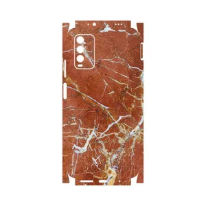 MAHOOT Red Marble-FullSkin Cover Sticker for Xiaomi Redmi Note 9 4G