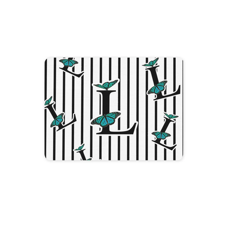 ماوس پد ترمه طراحان ایده مدل حرف L پروانه ای کد cfp3014