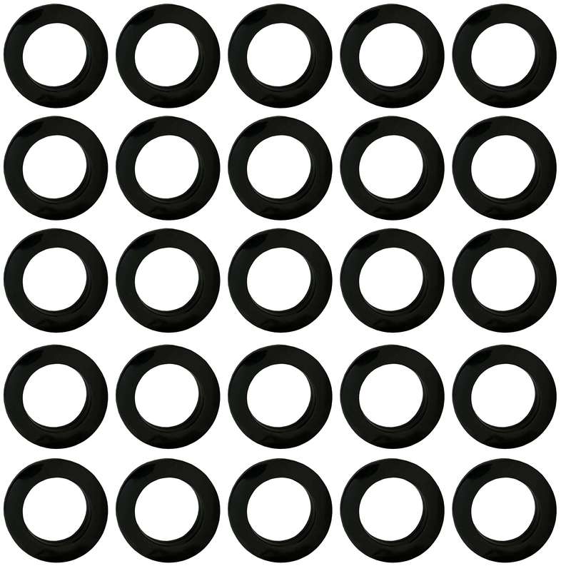 حلقه چوب پرده مدل پانچ رنگی بسته 25 عددی