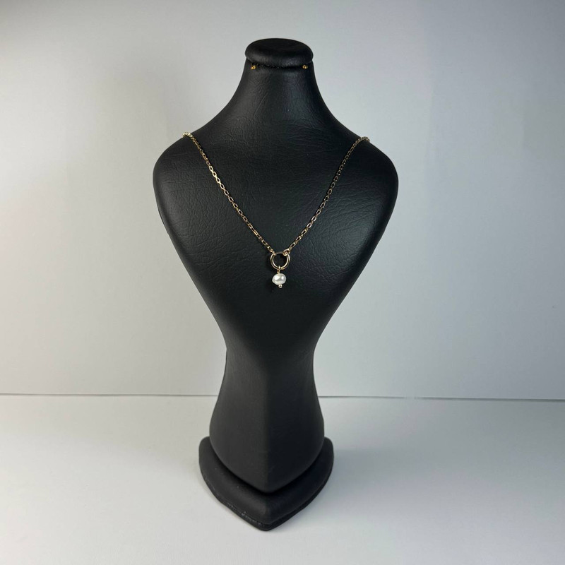 گردنبند زنانه پلاک متصل استیل مدل 199915