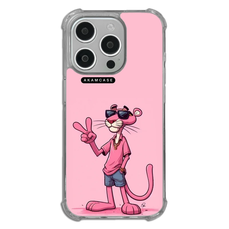 کاور آکام مدل AMC-WTA15PRO-PINK PANTHER10 مناسب برای گوشی موبایل اپل iPhone 15 Pro
