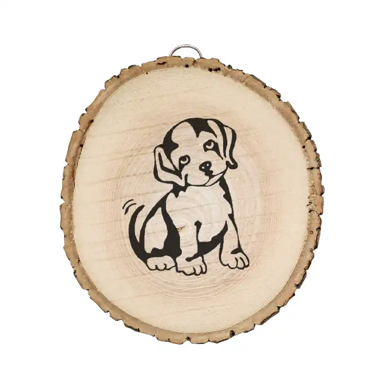 دیوار کوب چوبی مدل سگ