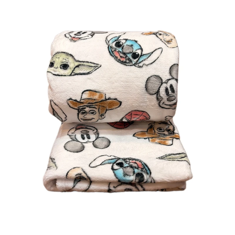 پتو مسافرتی 1 نفر مدل کارتونی سایز 230x170 سانتی‌متر