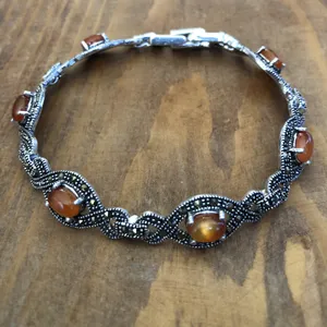 دستبند نقره زنانه کد 3072